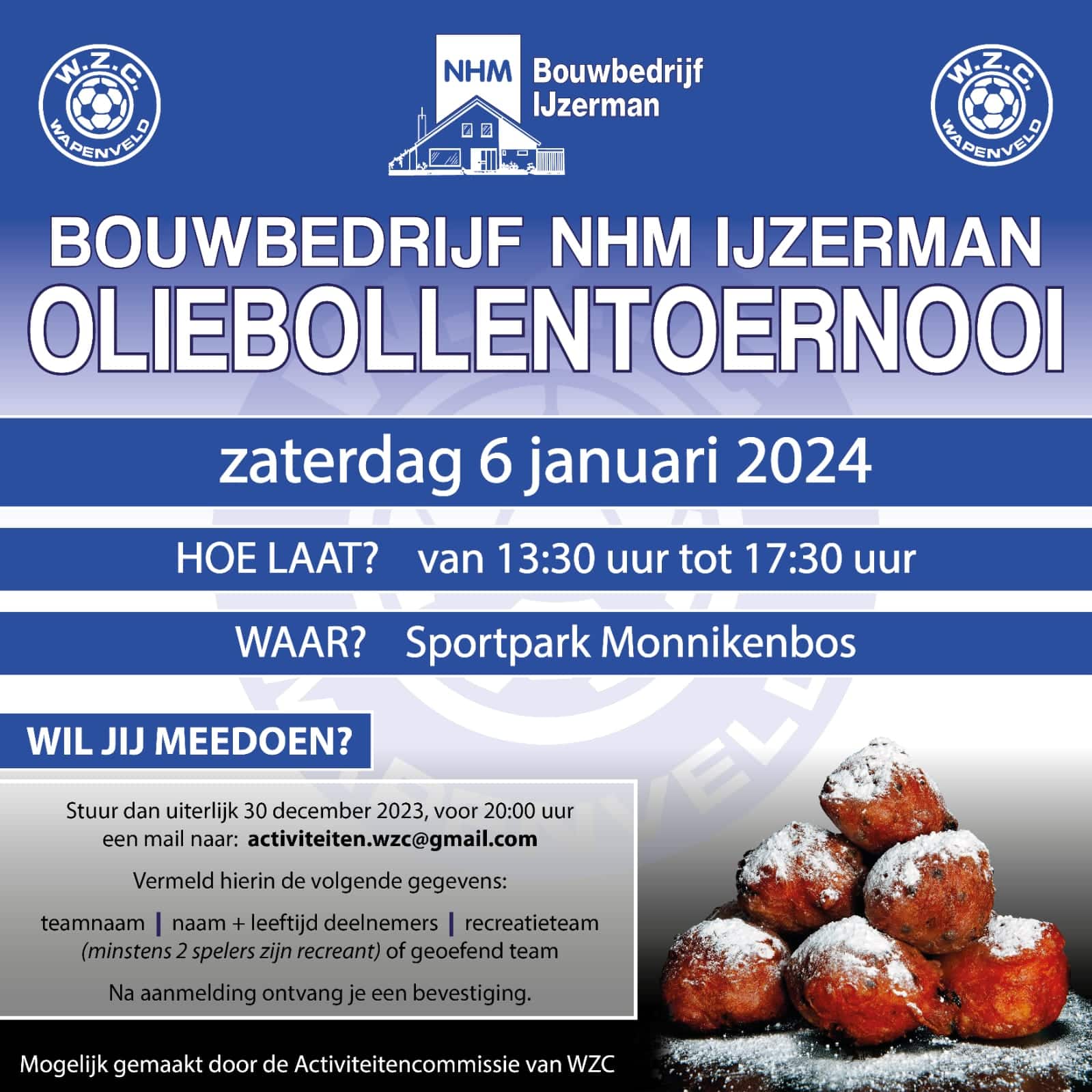 Bouwbedrijf NHM IJzerman Oliebollentoernooi WZC