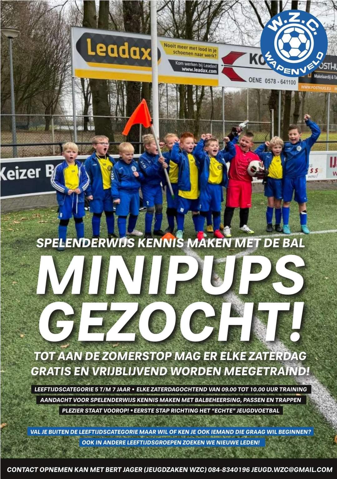 Kom trainen en spelen bij minipups WZC