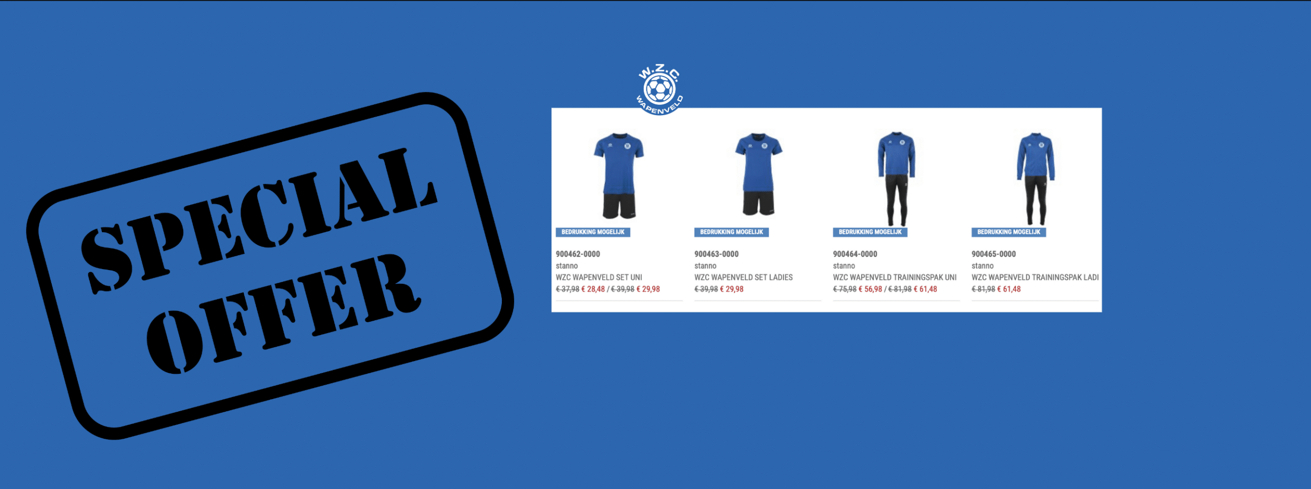 Shop in de WZC voetbalshop